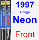 Front Wiper Blade Pack for 1997 Dodge Neon - Vision Saver