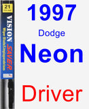 Driver Wiper Blade for 1997 Dodge Neon - Vision Saver