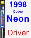 Driver Wiper Blade for 1998 Dodge Neon - Vision Saver