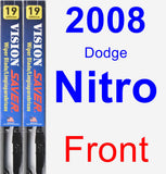 Front Wiper Blade Pack for 2008 Dodge Nitro - Vision Saver