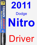 Driver Wiper Blade for 2011 Dodge Nitro - Vision Saver