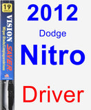 Driver Wiper Blade for 2012 Dodge Nitro - Vision Saver