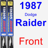 Front Wiper Blade Pack for 1987 Dodge Raider - Vision Saver