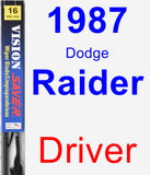 Driver Wiper Blade for 1987 Dodge Raider - Vision Saver