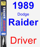 Driver Wiper Blade for 1989 Dodge Raider - Vision Saver