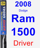 Driver Wiper Blade for 2008 Dodge Ram 1500 - Vision Saver