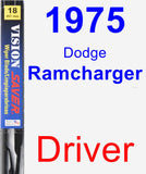 Driver Wiper Blade for 1975 Dodge Ramcharger - Vision Saver