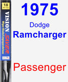 Passenger Wiper Blade for 1975 Dodge Ramcharger - Vision Saver