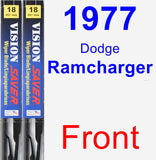 Front Wiper Blade Pack for 1977 Dodge Ramcharger - Vision Saver