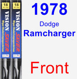 Front Wiper Blade Pack for 1978 Dodge Ramcharger - Vision Saver