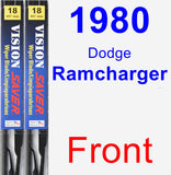 Front Wiper Blade Pack for 1980 Dodge Ramcharger - Vision Saver