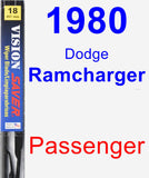 Passenger Wiper Blade for 1980 Dodge Ramcharger - Vision Saver