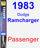 Passenger Wiper Blade for 1983 Dodge Ramcharger - Vision Saver