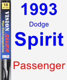 Passenger Wiper Blade for 1993 Dodge Spirit - Vision Saver