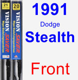 Front Wiper Blade Pack for 1991 Dodge Stealth - Vision Saver