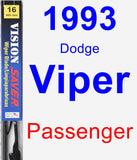 Passenger Wiper Blade for 1993 Dodge Viper - Vision Saver