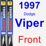 Front Wiper Blade Pack for 1997 Dodge Viper - Vision Saver