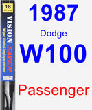 Passenger Wiper Blade for 1987 Dodge W100 - Vision Saver