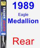 Rear Wiper Blade for 1989 Eagle Medallion - Vision Saver