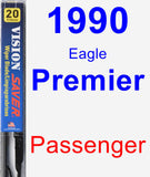 Passenger Wiper Blade for 1990 Eagle Premier - Vision Saver