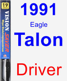 Driver Wiper Blade for 1991 Eagle Talon - Vision Saver