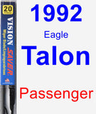 Passenger Wiper Blade for 1992 Eagle Talon - Vision Saver