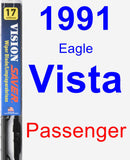 Passenger Wiper Blade for 1991 Eagle Vista - Vision Saver