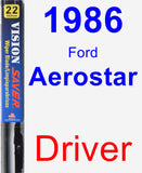 Driver Wiper Blade for 1986 Ford Aerostar - Vision Saver