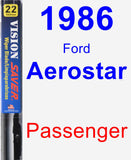 Passenger Wiper Blade for 1986 Ford Aerostar - Vision Saver