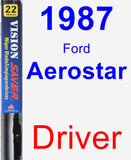 Driver Wiper Blade for 1987 Ford Aerostar - Vision Saver