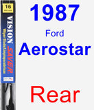 Rear Wiper Blade for 1987 Ford Aerostar - Vision Saver