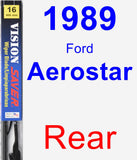 Rear Wiper Blade for 1989 Ford Aerostar - Vision Saver