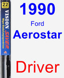 Driver Wiper Blade for 1990 Ford Aerostar - Vision Saver