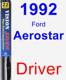 Driver Wiper Blade for 1992 Ford Aerostar - Vision Saver