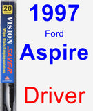 Driver Wiper Blade for 1997 Ford Aspire - Vision Saver