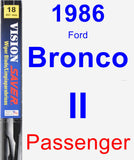 Passenger Wiper Blade for 1986 Ford Bronco II - Vision Saver