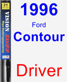 Driver Wiper Blade for 1996 Ford Contour - Vision Saver