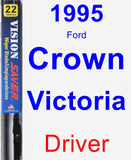 Driver Wiper Blade for 1995 Ford Crown Victoria - Vision Saver