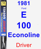 Driver Wiper Blade for 1981 Ford E-100 Econoline - Vision Saver