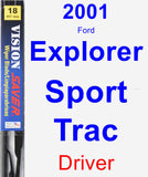 Driver Wiper Blade for 2001 Ford Explorer Sport Trac - Vision Saver