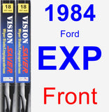 Front Wiper Blade Pack for 1984 Ford EXP - Vision Saver