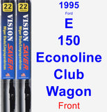 Front Wiper Blade Pack for 1995 Ford E-150 Econoline Club Wagon - Vision Saver