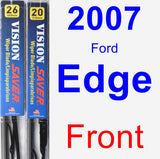 Front Wiper Blade Pack for 2007 Ford Edge - Vision Saver