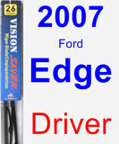 Driver Wiper Blade for 2007 Ford Edge - Vision Saver