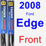 Front Wiper Blade Pack for 2008 Ford Edge - Vision Saver