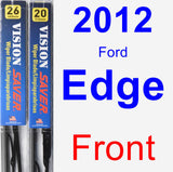 Front Wiper Blade Pack for 2012 Ford Edge - Vision Saver