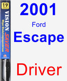 Driver Wiper Blade for 2001 Ford Escape - Vision Saver