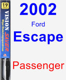 Passenger Wiper Blade for 2002 Ford Escape - Vision Saver