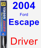 Driver Wiper Blade for 2004 Ford Escape - Vision Saver