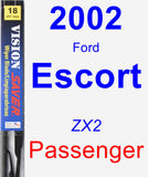 Passenger Wiper Blade for 2002 Ford Escort - Vision Saver